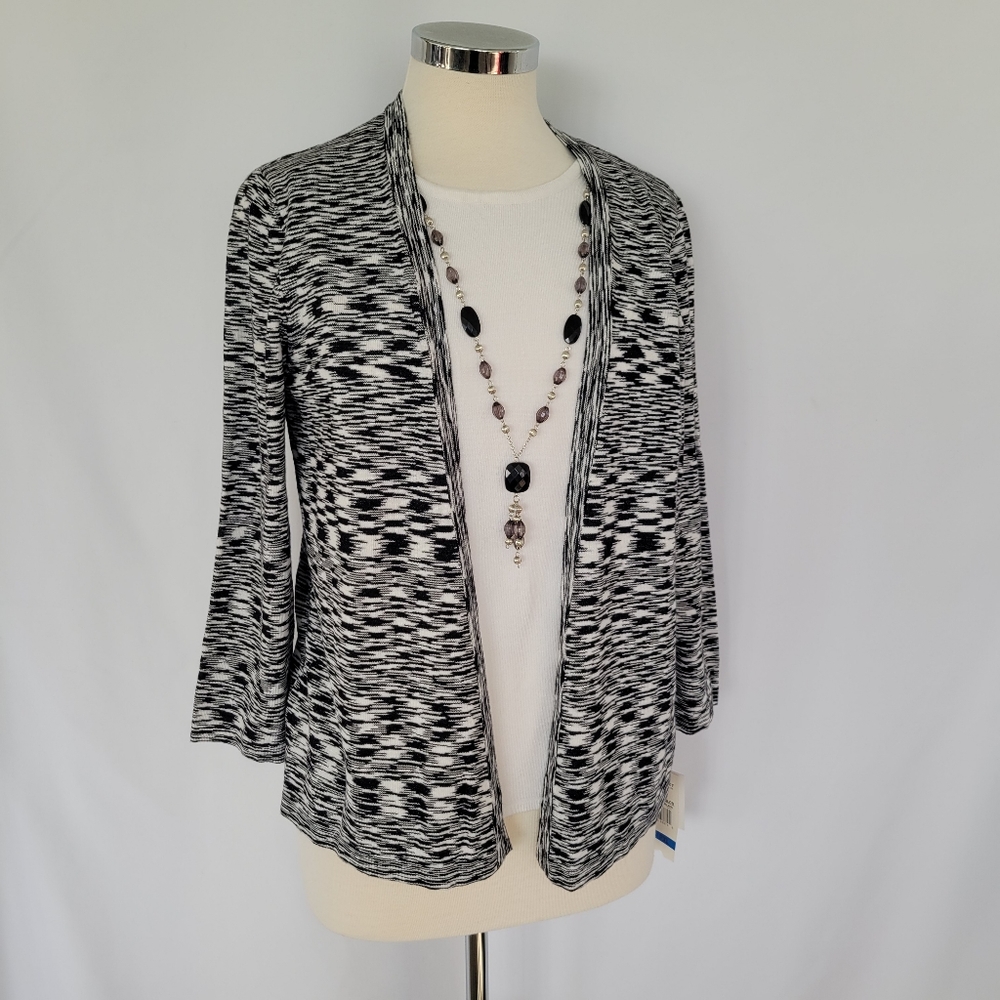Alfred Dunner PXL Two for One Sweater With Detachable Necklace NWT